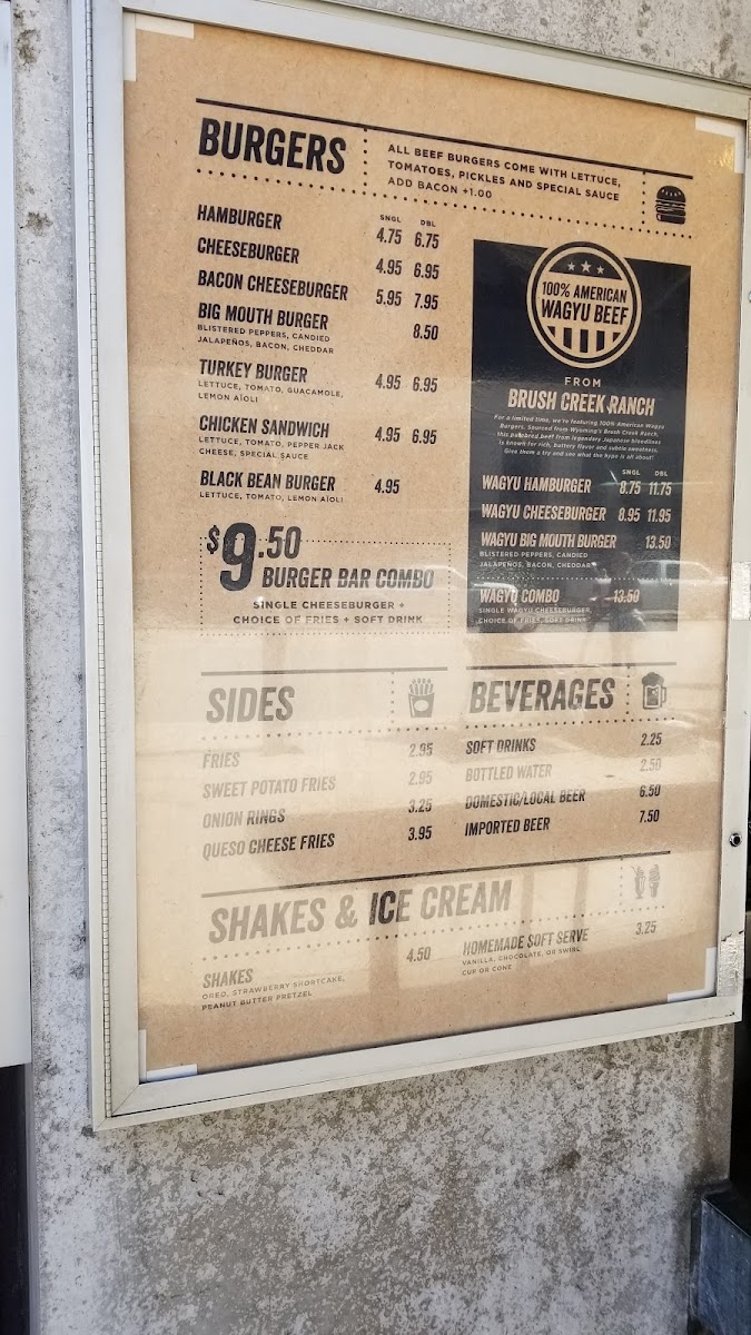 Burger Bar Congress Menu - Image 3